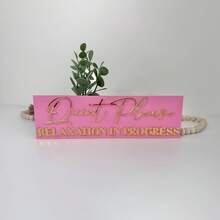 Personalized 3D Salon Logo, Salon Decoration, Door Logo, Eyelash Room, Reception, Waxing Treatment Room Logo, Aesthetic Decoration,Custom 3D Acrylic Sign, Beauty Salon Door Sign, 3d Salon Door Plaque, Treatment Room Door Sign, Small Business Signage, Aesthetics Sign - Multicolor - View 10