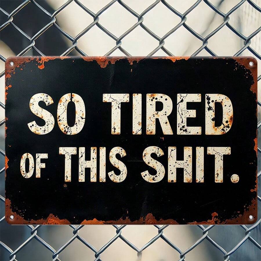 Vintage Iron Plaque,Tin Signs - 20x30 Cm (8x12 Inches) - Perfect For Homes, Restaurants, Bars, Cafes, Garages Signage Decoration Items,Satire, Humor, Inspirational, Retro - Multicolor - View 1