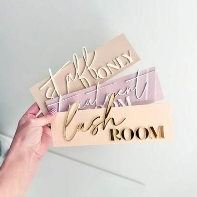 Personalized 3D Salon Logo, Salon Decoration, Door Logo, Eyelash Room, Reception, Waxing Treatment Room Logo, Aesthetic Decoration,Custom 3D Acrylic Sign, Beauty Salon Door Sign, 3d Salon Door Plaque, Treatment Room Door Sign, Small Business Signage, Aesthetics Sign ,Travel Essentials