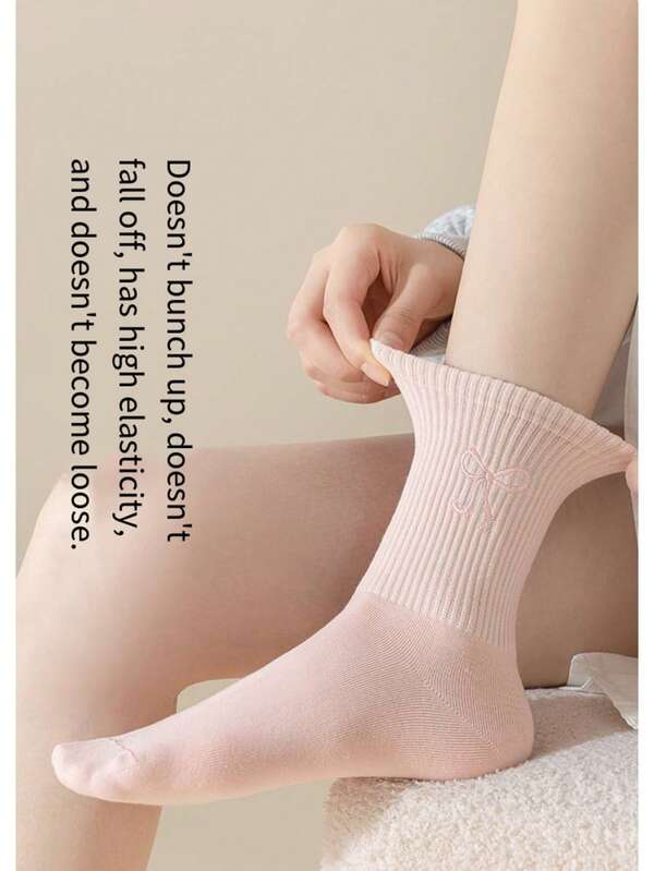 Women's Autumn/Winter Mid-Calf Socks, Sweet Versatile Socks, Thick Pile Socks, Wholesale Socks