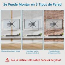 Soporte para TV Movible para Pantalla, para 14 a 55 Pulgadas de Televisin, Articulado Anti - Reflejos Base de 3 Brazo, Mount con e Inclinacin, Extensible 65 - 400mm, Carga 30kg, VESA 400x400mm - X400 - Ver 10