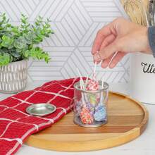 Cornucopia Brands Mini Clear Plastic Paint Cans (6-Pack), Little 3in Tall 1 Cup Miniature Arts, Crafts And Party Favor Cans; NOT For Liquids OR Heavy Objects