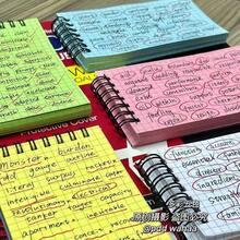 Faithup, caiete de buzunar cu 16 bucăți, mini caiete spiralate, blocnotesuri, 3x5 inch, blocnotes mici, hârtie liniată, 8 culori asortate, 50 de coli per caiet pentru casă, birou, școală