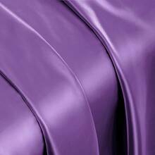 Silky Soft Pink Twin XL Satin Bed Sheets Set, 1 Deep Pocket Fitted Sheet + 1 Flat Sheet + 1 Pillowcase,  In 2025 - 紫色 - 查看 7