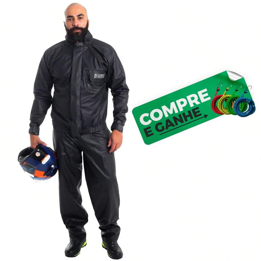 Motorcycle Raincoat Motoboy Motorcycle Waterproof Set Rubberized Clothing Set - GGG - View 1