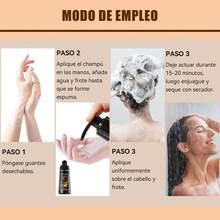 Shampoo Tinte Instantáneo 4 en 1 para Mujer y Hombre - Suave, Cobertura de Canas y Larga Duración - Color Café Oscuro - CAFÉ OSCURO - Ver 6