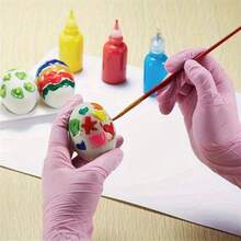 100 Disposable Pink Nitrile Gloves; Suitable For Use In The Kitchen, Tattoo Parlors, Hair Salons, Pet Grooming, Nail Salons, And Household Cleaning. These Gloves Are Powder-Free, Ambidextrous, Custom-Fit, Comfortable, Durable, And Disposable. They Are Ideal For Household Cleaning And Hygiene. Made Of High-Quality Nitrile Material, They Are Comfortable To Wear And Suitable For Both Home And Professional Use. (Unboxed)