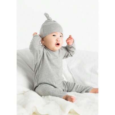 Babybugz Baby Winter Hat (Heather Marl) - 100% Combed Ring-Spun Organic Cotton - 200gsm - (PC5008)