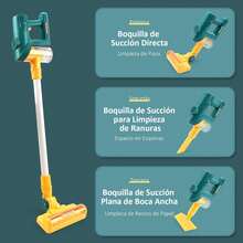 Adecuado para aspiradora de juguete para niños, aspiradora de juego de limpieza con luces y sonidos, viene con 7 ventosas funcionales, regalo educativo realista de juego de roles, adecuado para niños y niñas de 3 años en adelante - 1 - Ver 3