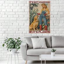 Metal Tin Sign It's Not Hoarding If It's Plants Vintage Metal Sign For Home Outdoor Indoor Office Bar Yard Decor 8x12 Inch - biển kim loại 8 - Xem 11