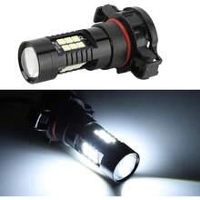 Acouto Lámpara antiniebla, 12-28V Bombillas antiniebla para automóvil 360 grados H16 Lámpara antiniebla para automóvil, Luz antiniebla blanca 21W 3030 SMD LED Faros antiniebla delanteros para autom - 1 - Ver 6