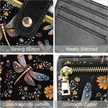 Small Wallets For Women Slim Minimalist For Bifold Credit Card Holder For Pocket Or Purse, Dragonfly{"Color_name":"Dragonfly"} - 多色11 - 查看 4