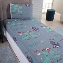 2-Piece Children's Single Set, Boy & Girl, Various Prints - Những người bạn khủng long - Xem 1