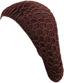 Women Soft Rayon Snood Hat Hair Net Crocheted Hair Net Mix Colorshalloween - Fw-12-咖啡 - 查看 12