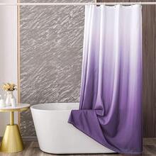 YI & ZE Ombre Dark Purple Shower Curtain Sets For Bathroom Accessories Fabric Polyester Waterproof Modern Shower Curtain Liner With 12 Hooks Purple W72xL78{"Color_name":"Purple","Size_name":"72\"Wx78\"L(Packof1)"} - 多色8 - 查看 3