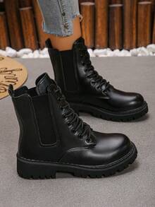 Women's Ankle Boots Are Fashionable, Casual And Comfortable, Suitable For Commuting And Leisure Occasions. - Black - View 2