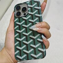 Goyard - Style Sleek-Touch Pattern Phone Case, Drop-Resistant Protective Cover For IPhone 16 Pro/15 Pro Max/14 Plus/13/12/11​ - Red - View 4