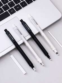 1pc Blue Fruit Shaped Mechanical Pencil With Eraser, Shaveless Eraser, Pencil-Type Eraser With Two Ends, Suitable For Art Students, High Erasability, Quick Erasing For Sketching - Press the Eraser - View 6