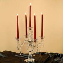 2/4 pièces Bougies rouges effilées de 10 pouces, bougies parfumées à la cire de soja, convenant pour la décoration de mariage et de Noël, la décoration intérieure, les cadeaux de fête, la décoration de fête d'anniversaire, les cadeaux de fête des mères, la décoration de Noël, les cadeaux de Noël - Multicolore - Voir 8