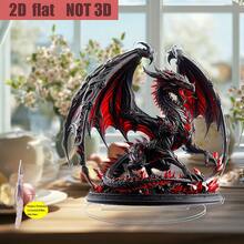 Acrylic Dragon Roar Sculpture - Desktop Decor Statue, Suitable For Home, Storefront Display, Party Decoration, Multipurpose, No Text Language - Ideal Gift For Christmas And More