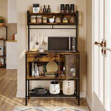 Baker's Racks - 棕色 + 寬 86 x 深 41.6 x 高 150cm - 查看 4