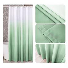 Green Ombre Shower Curtain Sets For Bathroom Accessories Fabric Polyester Waterproof Modern Shower Curtain Liner With 12 Hooks W72xL72{"Color_name":"Green","Size_name":"72\"Wx72\"L(Packof1)"} - 多色22 - 查看 7