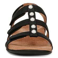 Vionic Amber I8708S1001 Sandals Women 12 Black Adjustable Strap Slingback ZAP449 - 黑色 - 查看 5