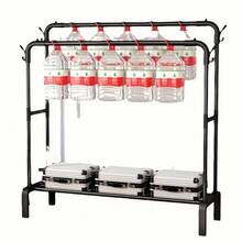 Senmeo Metal Twin Rod Clothes Rack 150-Lb Heavy-Duty Capacity, Portable With Wheels/Shelves/Hooks, Easy Assembly Space-Saving, Fit For Mall/Home Closet Storage - màu đen - Xem 8