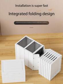 1个可折叠鞋架，防尘宿舍鞋柜，透明玄关鞋架，塑料鞋盒，轻便透明家用鞋柜收纳架，适用于运动鞋、靴子和日常鞋履，节省空间且便于携带，是走廊、小公寓、宿舍和换季整理的理想之选。易于折叠设计，隔板可拆卸，耐用塑料材质，是开启新生活或情人节礼物的完美之选。 - 彩色 - 查看 7