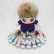 TendenciaZapatos de Lona para Muñecas, 10 Pares 1/6 para Niños Zapatos de Muñeca Articulados a la Moda con Parte Inferior de Goma Antideslizante y Alta Fuerza de FricciónCalidad premium - 1 - Ver 6