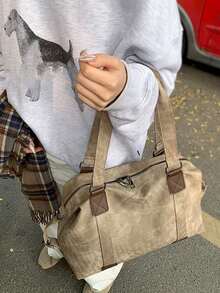 New Large Capacity Short Trip Travel Bag, Lightweight Outdoor Commute Shoulder Bag, Crossbody Bag, Handbag Tote For Women