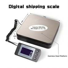 Digital Shipping Scale 88lb*0.1oz, Durable Stainless Steel Postal Scale With Tare, 4 Weighing Modes, Shipping Scale For Packages, Postage Package Scale - Black - View 5