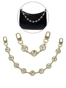 Dây đeo túi hình tam giác đính đá pha lê, kiểu dáng tối giản sang trọng, đa năng với mặt dây chuyền hình tam giác. - Nhiều màu - Xem 1