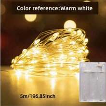 1 Stück LED Kupferdraht Baum Licht - USB & Batterie betrieben, warmweißes Licht, USB oder Batterie betrieben (USB-Kabel enthalten, Batterien nicht enthalten), Weihnachts-Innenbeleuchtung, Nachtlicht für Kinderzimmer, Feiertags-Dekoration für Halloween/Weihnachten, Heimdekoration, Wanddekoration, Küchendekoration, Spielzimmer-Dekoration, Party-Dekoration - Baumlicht aus Kupferdraht - Übersicht 12