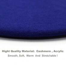 Wheebo French Beret Hat,Reversible Solid Color Cashmere Beret Cap For Womens Girls Lady Adults{"Size_name":"Medium","Color_name":"Sapphire"} - Multicolor17 - View 8