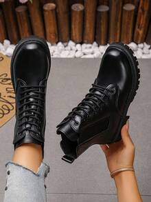 Women's Ankle Boots Are Fashionable, Casual And Comfortable, Suitable For Commuting And Leisure Occasions. - Black - View 8