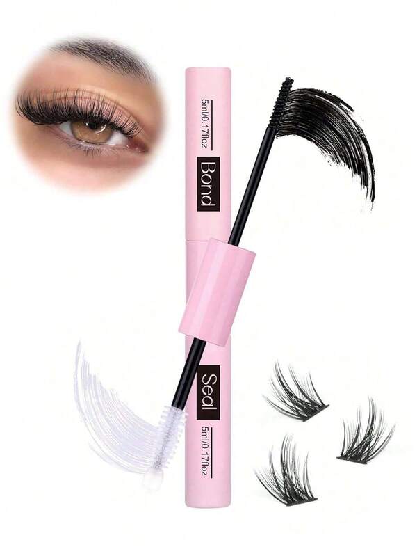 1 Pc Bond And Seal Lash Glue Strong Hold Lash Cluster Glue 2 In 1 Lash Bond And Seal Waterproof Long Lasting Cluster Lash Glue(Bond 5ml/ 0.17 Fl.Oz And Seal 5ml/0.17 Fl.Oz),Makeup,Lashes,Travel,Lash Clusters,Travel Accessories,Mother Day Gift