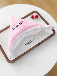 1pc Pet Dog Cat Happy Puppy Small Dog Teddy Pomeranian Cute Casual Comfortable Accessory Lamb Wool Warm Hat - Pink - Pink - View 10