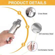 1 Piece Stainless Steel Chestnut Sheller -Chestnut Cutter Opener, Kitchen Accessory For Peeling Chestnuts And Walnuts - Easy To Use - Perfect Gift For Kitchen Lovers And Home Cooks. Multifunctional Stainless Steel Nutcracker - Sturdy And Shiny, Easy To Open, Perfect For Chestnuts, Etc. Essential Kitchen Utensil - Multicolor - View 7