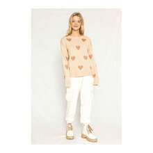 Heart Sweater - PEACH SAND - View 6