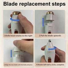 三合一便携式电动剃须刀套装 - USB充电式腋下脱毛器、面部脱毛器和鼻毛修剪器，内置锂电池，可用于腿部、眉毛和全身脱毛。理想的多功能美容仪，适合浴室、户外或旅行使用，是母亲节/送给女朋友的完美礼物。