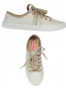 Moleca Casual Classic Women's Lace-Up Sneakers 5296.510 - 米色 - 查看 5