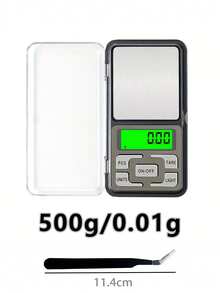 1pc Mini Jewelry Scale, Kitchen Scale, Removable Lid, With Unit Conversion Function, 200G Digital Jewelry Scale, Portable Pocket Scale G Oz, LCD Display, Food Scale, Gold Scale. Battery Not Included [ New Year ]