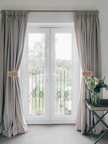 1/2 Stück Vorhanghalter, elegante und modische flexible Jutefensterbehandlung Halter, handgeflochtene Vorhangbänder Gardinenklemmen Heimgebrauch Außenbereich Schlafzimmer Büro dekorative Vorhanghalter Heimdekoration - Verschiedenfarbig - Übersicht 7