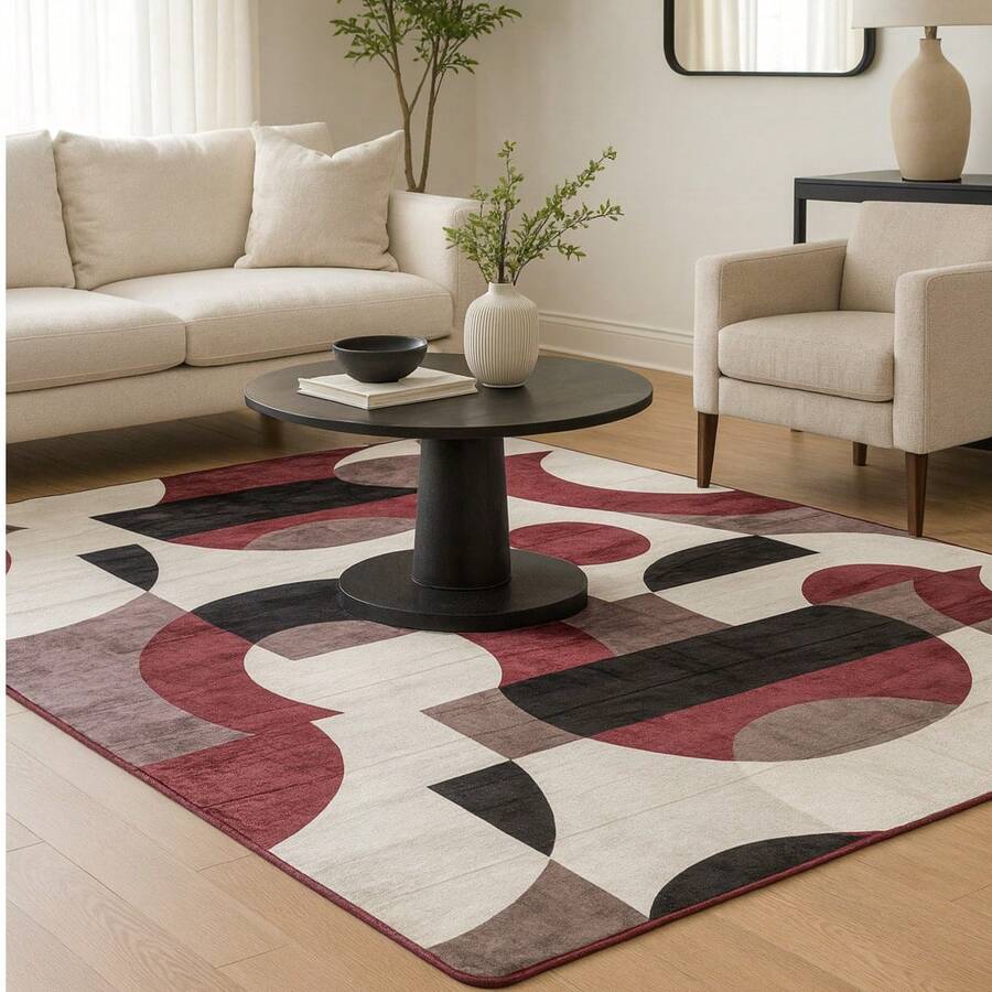 Carpet - Burgundy - View 1