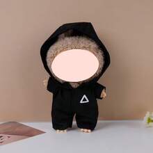 17 cm Puppenkleidung - Kapuzen-Jumpsuit Outfit Set für LABUBU Puppe (Puppe nicht enthalten)