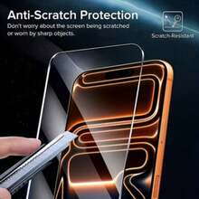2-In-1 Screen Protector + 1pc Glass Camera Lens Protector, Compatible With IPhone 17 Pro Max 16 15 14 13 12 11 Pro Plus Mini 16e 17Air, Minimalist Style, High-Quality Protective Film, Anti-Scratch Glass, Shock-Proof Cover, For Tech Enthusiasts