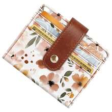 Small Wallets For Women Slim Minimalist For Bifold Credit Card Holder For Pocket Or Purse, Full Floral{"Color_name":"FullFloral"} - 多色20 - 查看 3