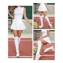 V28 Long Leg Warmer, Women's Men 80s Party Ribbed Knit Dance Sports{"Color_name":"Hole71-White"} - 多色16 - 查看 6