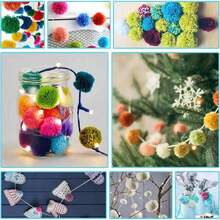 4/8Sets) Essential Pom Pom Maker, Suitable For Pom Pom Knitting Needles DIY Tools - Multicolor - View 9